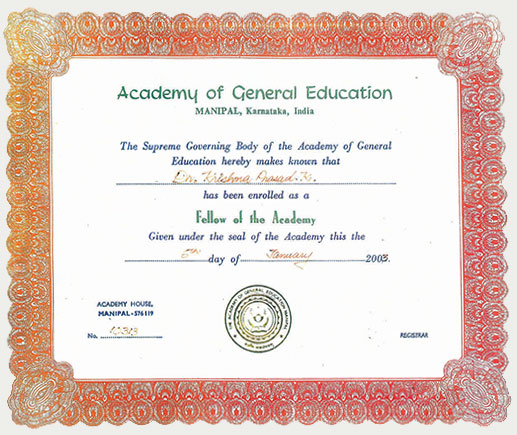 Academy of General Education Fellowship