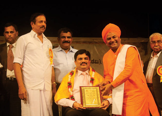 Awarded the Basavashri Rashtriya Award in 2013 by Jnana Mandara Academy Bangalore