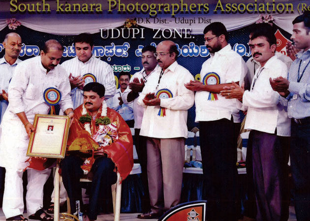 Felicitated by the South Canara Photographers Association in 2010
