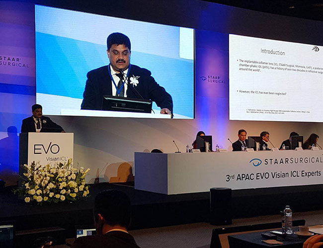 Guest Speaker in Staar Surgical 3rd APAC EVO Visian ICL Experts Meet in Seoul, South Korea