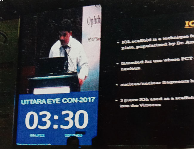 Guest speaker at the All India Ophthalmic Conference in Uttarakhand in 2017