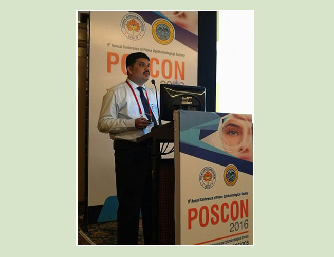 Guest speaker at the Pune Ophthalmological Society Conference, 2016