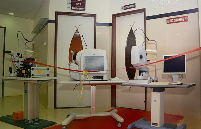 The retina department was upgraded in 2012