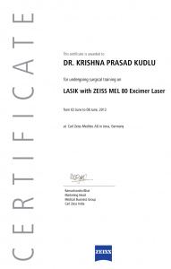 Laser (FEMTO) Eye Surgery from Carl Zeiss Meditec, Yenna, Germany•