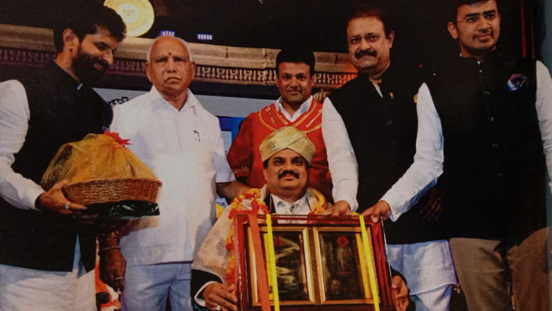 Honoured with the State’s Highest Civilian award “Karnataka Rajyotsava 2019” by the Govt.of Karnataka